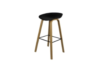 Picture of PURCH H25.5" Barstool Metal Legs (Black) - Single