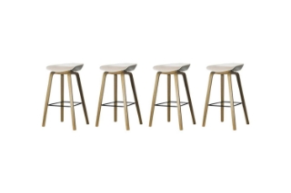Picture of PURCH H25.5" Barstool Metal Legs (White)  - 4 Chairs in 1 Carton