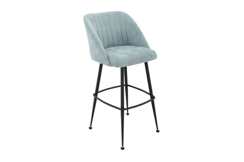 Picture of CONNOR Velvet Bar Chair (Blue)