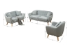 Picture of LUNA Fabric Sofa Range with Pillows (Light Grey)