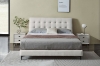 Picture of AUGUSTA Genuine Leather Bed Frame in Queen Size (Light Grey)