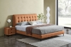 Picture of AUGUSTA Genuine Leather Bed Frame in Queen Size (Brown)