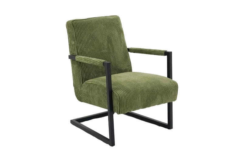 Picture of PARAMOUNT Corduroy Fabric Arm Chair (Green)