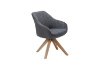 Picture of [FLOOR MODEL CLEARANCE]VENETIAN 360° Swivel Fabric Arm Chair (Grey)