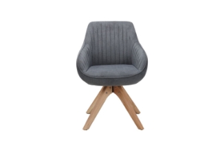 Picture of VENETIAN 360° Swivel Fabric Arm Chair (Grey) - Single