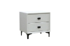 Picture of ALANYA 2-Drawer Bedside Table (White)