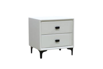 Picture of ALANYA 2-Drawer Bedside Table (White)