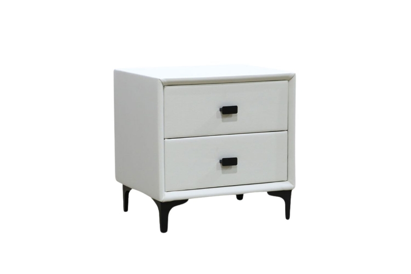 Picture of ALANYA 2-Drawer Bedside Table (White)