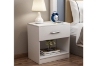 Picture of AVA 1-Drawer White Gloss Bedside Table
