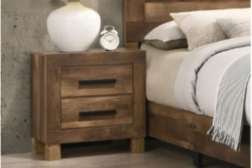 Picture of DERICK 2-Drawer Nightstand (Dark Brown)