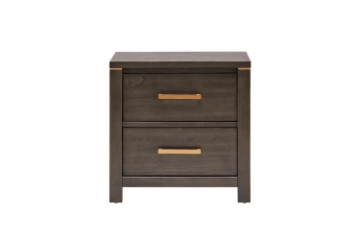Picture of GLINDA 2-Drawer Nightstand (Grey)