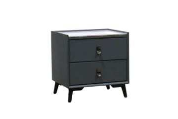 Picture of CUBA 2-Drawer Nightstand (Dark grey)