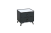 Picture of CUBA 2-Drawer Bedside Table (Dark grey)