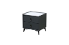 Picture of CUBA 2-Drawer Bedside Table (Dark grey)