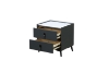 Picture of CUBA 2-Drawer Bedside Table (Dark grey)