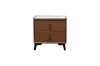 Picture of CUBA 2-Drawer Bedside Table (Brown)