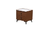 Picture of CUBA 2-Drawer Bedside Table (Brown)