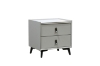 Picture of AUGUSTA 2-Drawer Bedside Table (Light Grey)