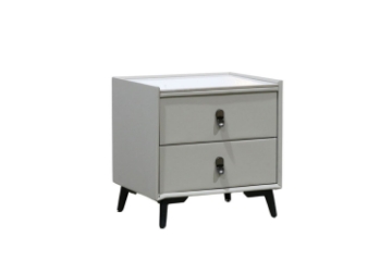 Picture of AUGUSTA 2-Drawer Bedside Table (Light Grey)