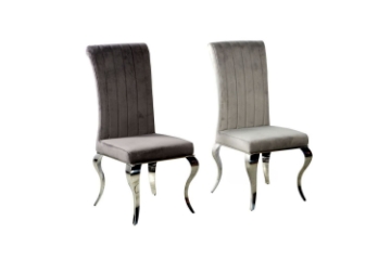 Picture of AITKEN Stainless Frame  Velvet Dining Chair *2 Colors