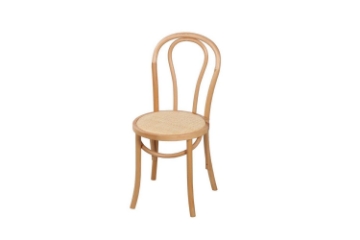 Picture of RAYMON Solid Beech Wood Dining Chair with Rattan Seat (Natural)