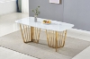 Picture of MARBELLO 180 Marble Top Stainless Steel Dining Table
