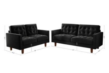 Picture of MILIOU Sofa Range (Black) - Final sale 