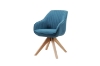 Picture of VENETIAN 360° Swivel Fabric Arm Chair (Blue)