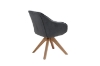 Picture of 【Pack of 2】VENETIAN 360° Swivel Fabric Arm Chair (Grey)