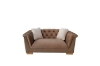 Picture of MALMO Velvet Sofa Range with Pillows (Brown) - Loveseat+Sofa Set