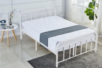 Picture of FLEMINGTON Steel Bed Frame in Double/Queen Size (White)