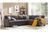 Picture of OLYMPIA Fabric Sectional Sofa (Dark Grey)