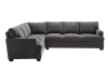 Picture of OLYMPIA Fabric Sectional Sofa (Dark Grey)