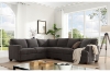Picture of OLYMPIA Fabric Sectional Sofa (Dark Grey) - 2 Seater Facing Left