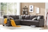 Picture of OLYMPIA Fabric Sectional Sofa (Dark Grey) - 2 Seater Facing Left