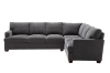 Picture of OLYMPIA Fabric Sectional Sofa (Dark Grey) - 2 Seater Facing Left