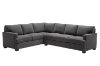 Picture of OLYMPIA Fabric Sectional Sofa (Dark Grey) - 2 Seater Facing Right	