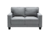 Picture of LANCASTER Fabric Sofa Range (Grey) - Loveseat