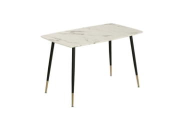 Picture of BIJOK 47"/63" Dining Table (White Marble Finishing)