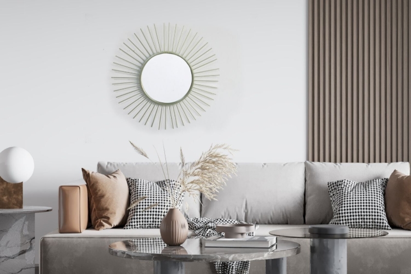 Picture of SUNBURST Steel Wall Mirror (D38")