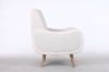 Picture of CLOUDTOP Velvet Lounge Chair (White)