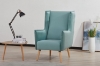 Picture of MOSSMAN Velvet Lounge Chair Natural Wood Legs (Celadon)