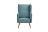 Picture of MOSSMAN Velvet Lounge Chair Natural Wood Legs (Celadon)