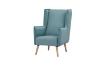 Picture of MOSSMAN Velvet Lounge Chair Natural Wood Legs (Celadon)