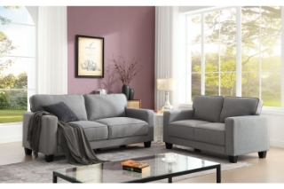 Picture of LANCASTER Fabric Sofa Range - Loveseat and Sofa combo