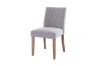 Picture of IVAN Fabric Dining Chair with Walnut Rubber Wood Legs (Smokey Grey) 