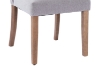 Picture of IVAN Fabric Dining Chair with Walnut Rubber Wood Legs (Smokey Grey) 