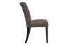 Picture of RYKER Fabric Dining Chair with Black Rubber Wood Legs (Dark Brown)