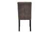 Picture of RYKER Fabric Dining Chair with Black Rubber Wood Legs (Dark Brown)