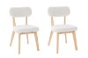 Picture of TALIA Velvet Dining Chair (White) - Single